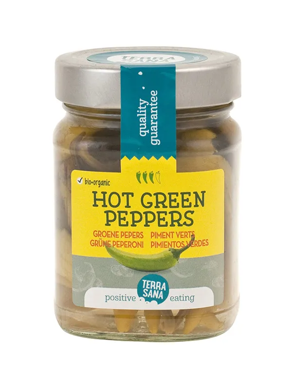 Terrasanagroene Pepers Hot Bio (230 gr)