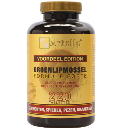 Artellegroenlipmossel formule forte (220 tabletten)