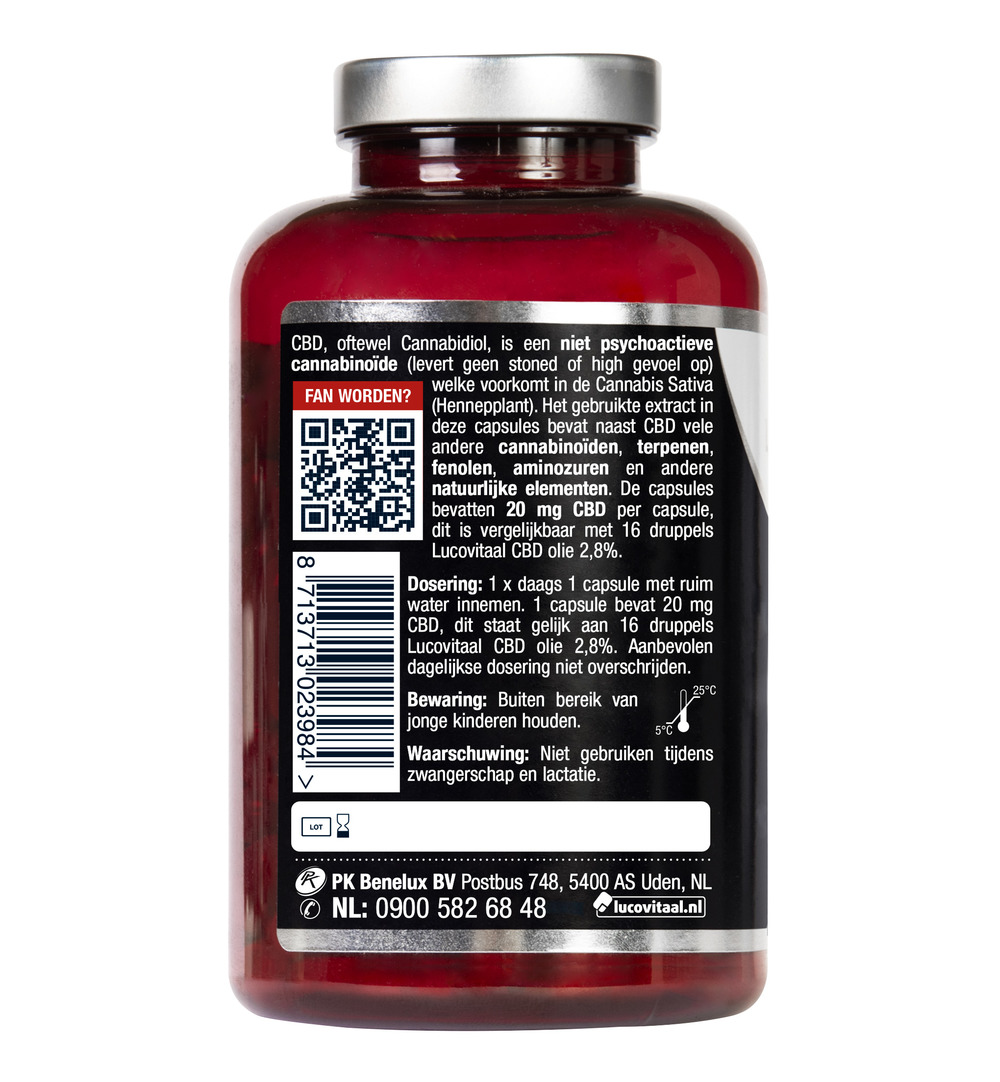 Lucovitaal CBD 20mg (90 capsules) - image 2
