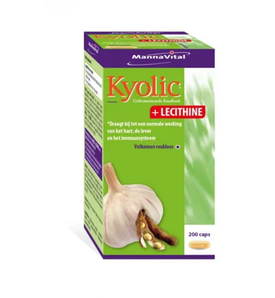 Mannavital Kyolic + lecithine (200 capsules)