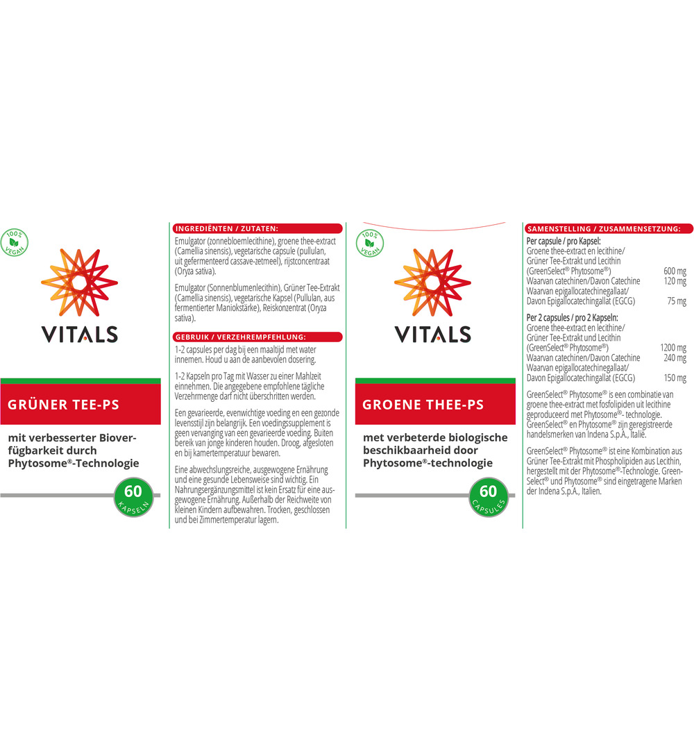 Vitalsgroene Thee-PS (60 capsules) - image 3