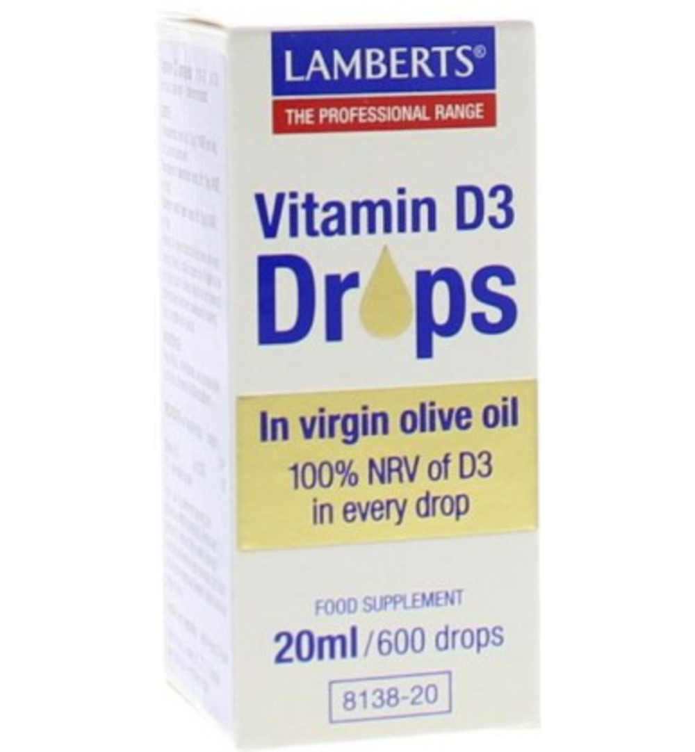 Lamberts Vitamine D3 druppels (20 ml)