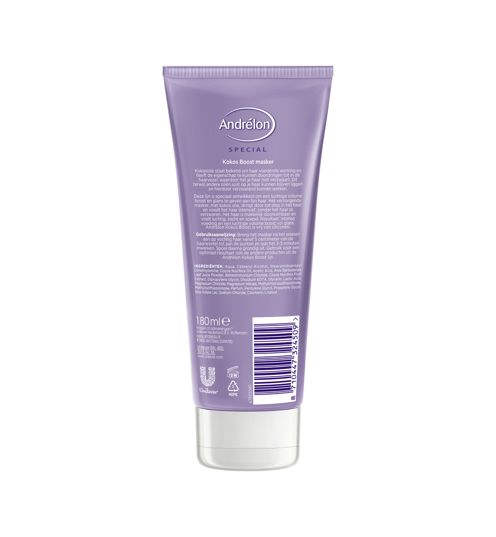 Andrelon Haarmasker Special Boost Kokos (180 ml) - image 2
