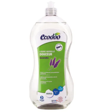 Ecodoo Afwasmiddel vloeibaar zacht lavandin bio (1000 ml)