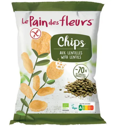 Le Pain des Fleurs Chips met linzen bio (50 gr)