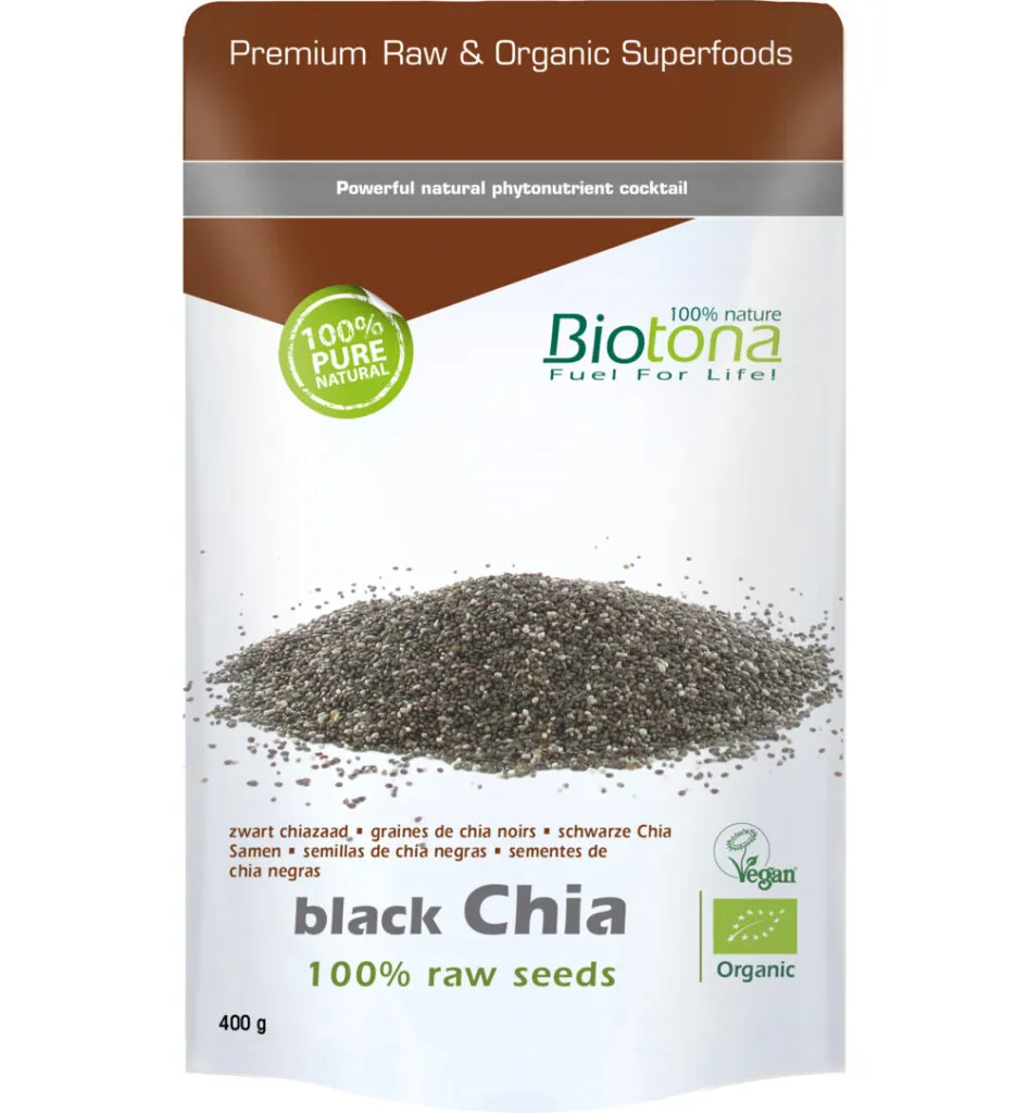 Biotona Black Chia Raw Seeds Bio (400 gr)