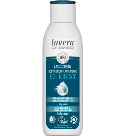 Lavera Basis Sensitiv bodylotion rich bio EN-IT (250 ml)