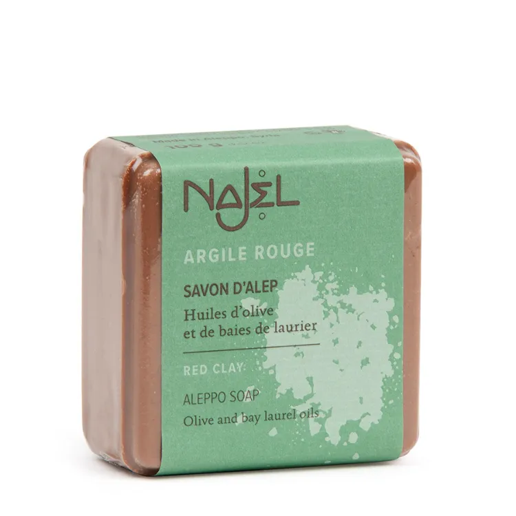 Najel Aleppo zeep scrub rode klei (100 gr)