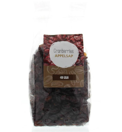 Mijnnatuurwinkel Cranberries Gezoet Met Appeldiksap (400 gr)