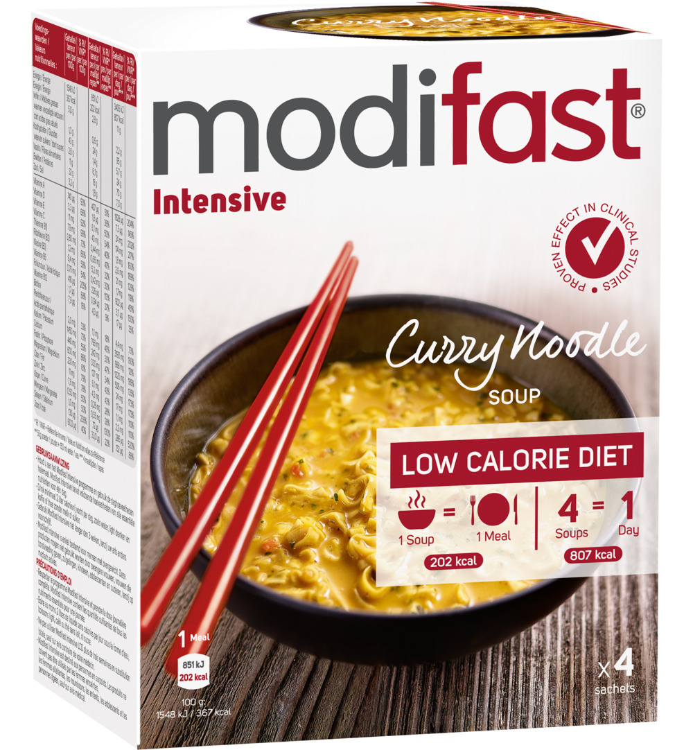 Modifast Intensive Soep Curry Noodles (220 gr)