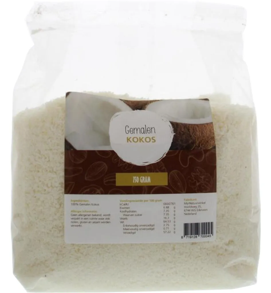 Mijnnatuurwinkel Gemalen Kokos (750 gr)