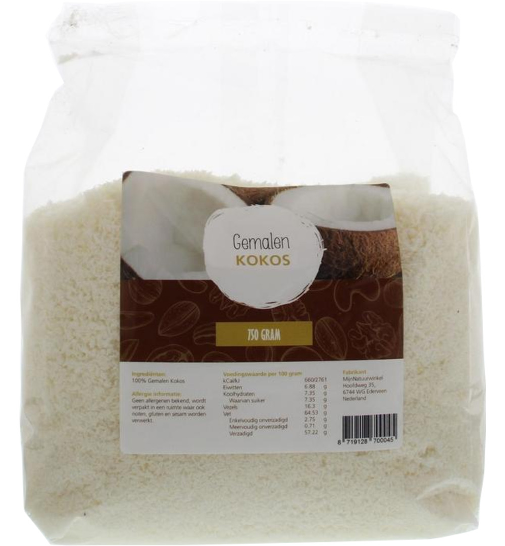Mijnnatuurwinkel Gemalen Kokos (750 gr)