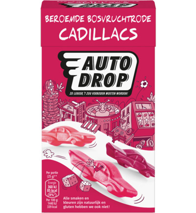 Autodrop Mixdoos rode cadillac (280 gr)