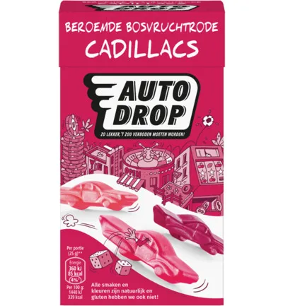 Autodrop Mixdoos rode cadillac (280 gr)