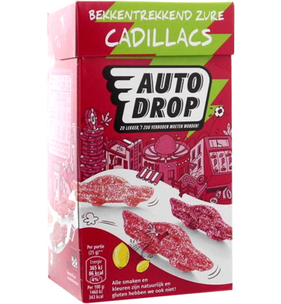 Autodrop Mixdoos zure cadillac (270 gr)