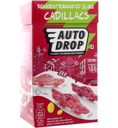 Autodrop Mixdoos zure cadillac (270 gr)