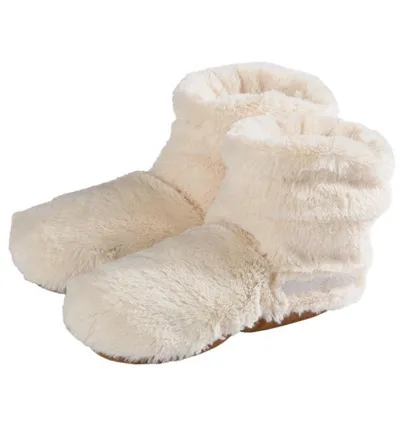 Warmies Slippies boots deluxe beige maat 37-42 (1 paar)