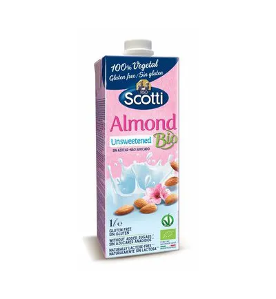 Riso Scotti Almond Drink Ongezoet Bio (1000 ml)