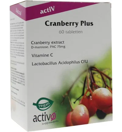 activO Cranberry plus (60 tabletten)
