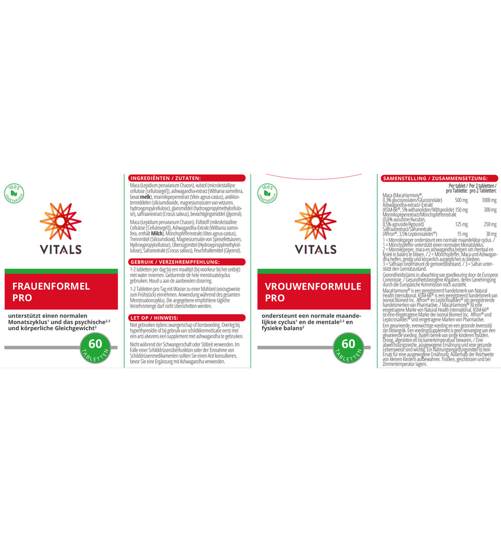 Vitals Vrouwenformule Pro (60 tabletten) - image 3