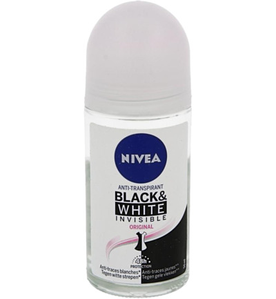 Nivea Deodorant roller invisible black & white clear (50 ml)