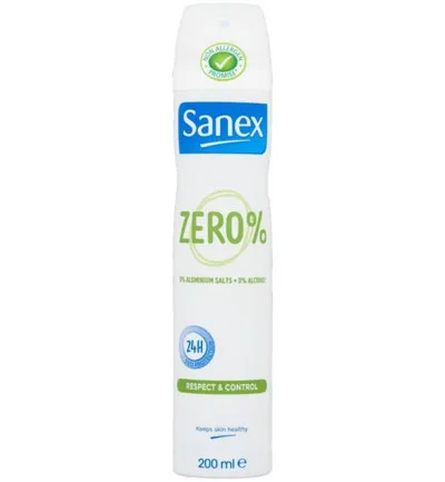 Sanex Deodorant spray zero% respect & control (200 ml)
