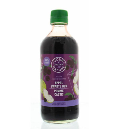 Your Organic Nature Diksap appel zwarte bes bio (400 ml)