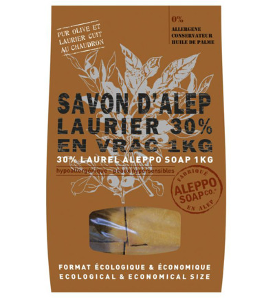 Aleppo Soap Co Aleppo zeep 30% laurier stukken (1000 gr)