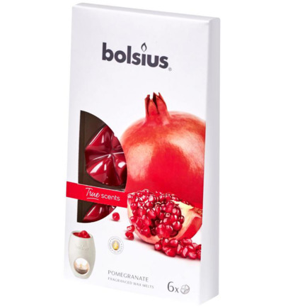 Bolsius True Scents Waxmelts Pomegranate (6 stuks)