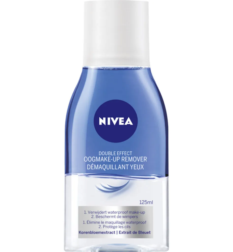 Nivea Visage Double Effect Oogmake Up Remover Waterproof (125 ml)