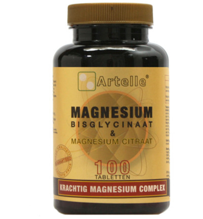 Artelle Magnesium bisglycinaat & citraat (100 tabletten)