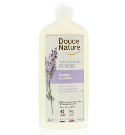 Douce Nature Douchegel & shampoo lavendel provence bio (250 ml)