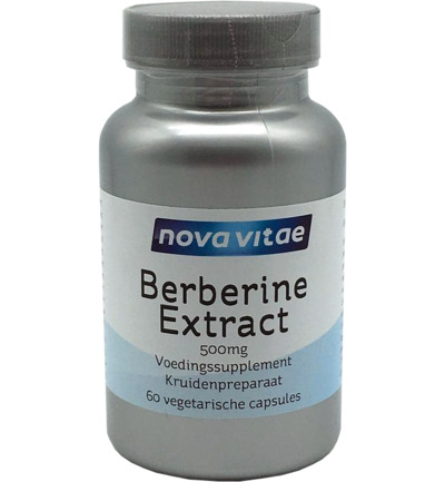 Nova Vitae Berberine HCI extract 500 mg (60 vega capsules)