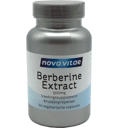 Nova Vitae Berberine HCI extract 500 mg (60 vega capsules)