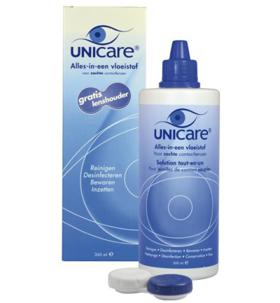 Unicare Alles in een zachte lenzenvloeistof (360 ml)