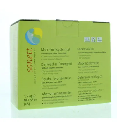 Sonett Vaatwasmachine poeder (1500 gr)