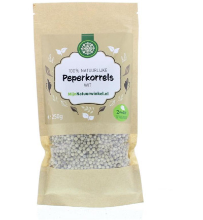 Mijnnatuurwinkel Peperkorrels wit (250 gr)