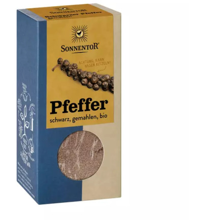 Sonnentor Peper zwart gemalen bio (50 gr)