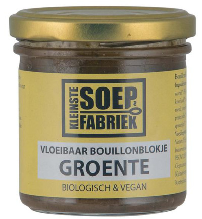Kleinstesoepfabriek Vloeibare Bouillonblokjesgroente Bio (150 ml)