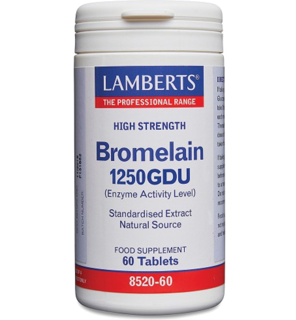 Lamberts Bromelaine 1250gdu (60 tabletten)