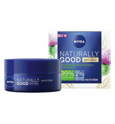 Nivea Naturally good nachtcreme anti age (50 ml)