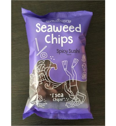 Seamore Zeewier Tortilla Chips Spicy Sushi (135 gr)