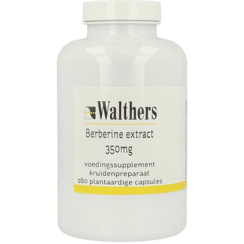 Walthers Berberine HCI extract 350 mg (180 vega capsules)