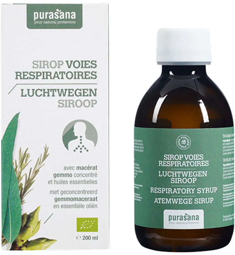 Purasana Puragem Luchtwegen Siroop Bio (200 ml)