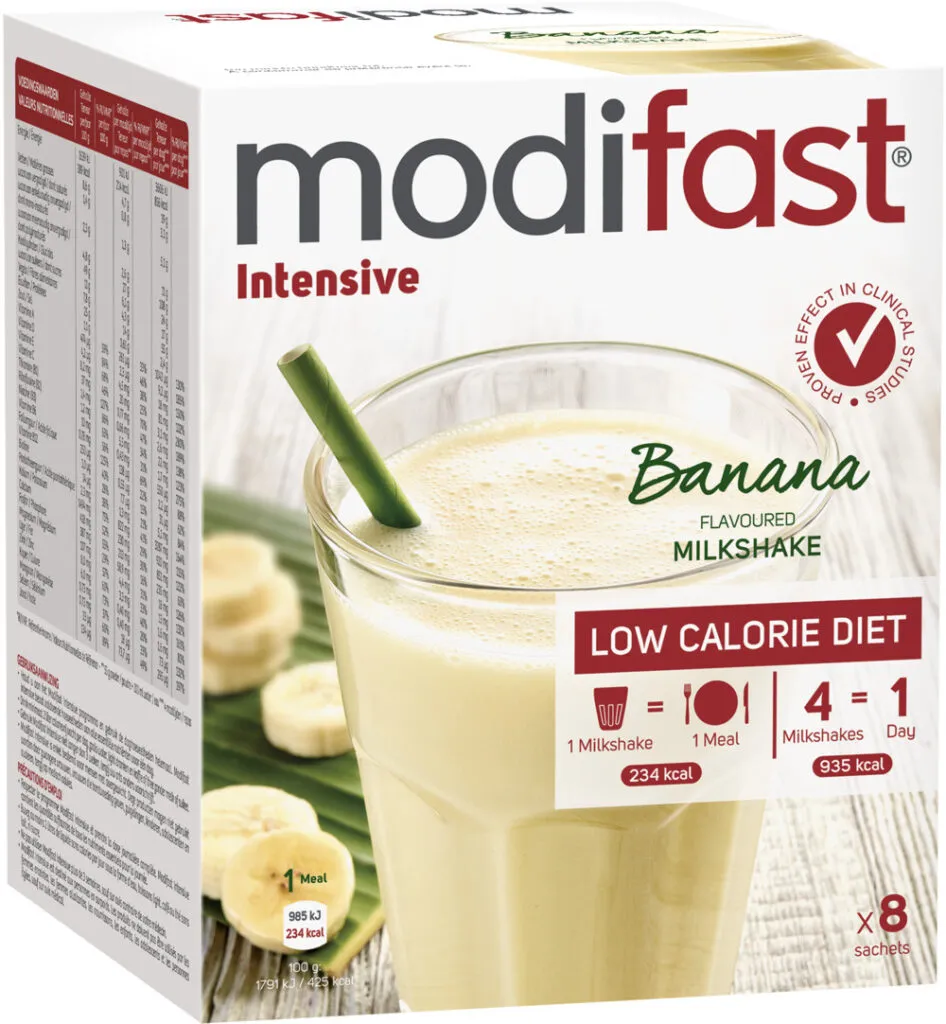 Modifast Intensive milkshake banaan 8 zakjes (440 gr)