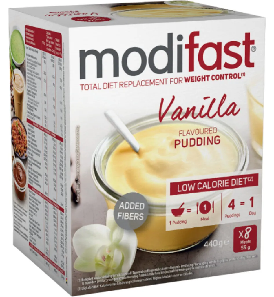 Modifast Intensive pudding vanilla 8 zakjes (440 gr)