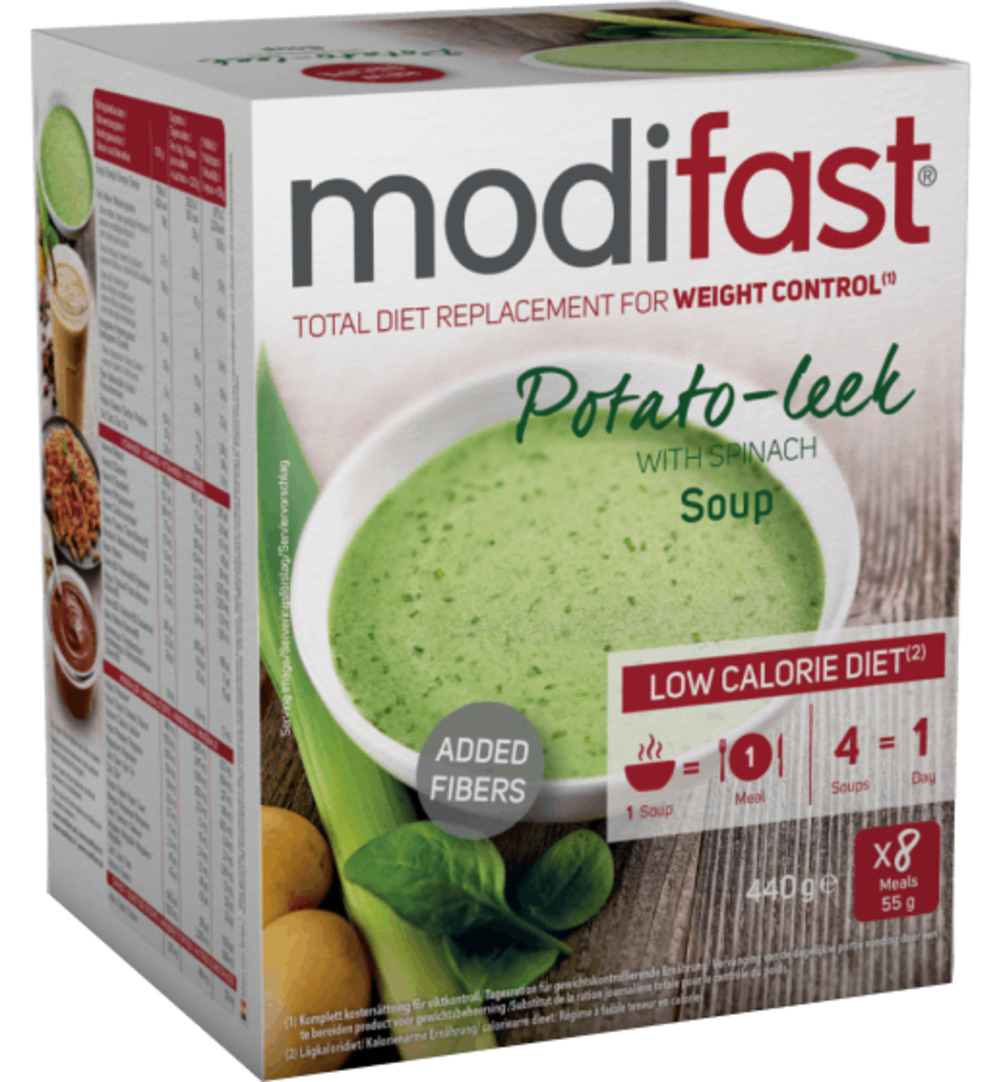 Modifast Soep Prei Aardappel met Spinazie (440 gr)