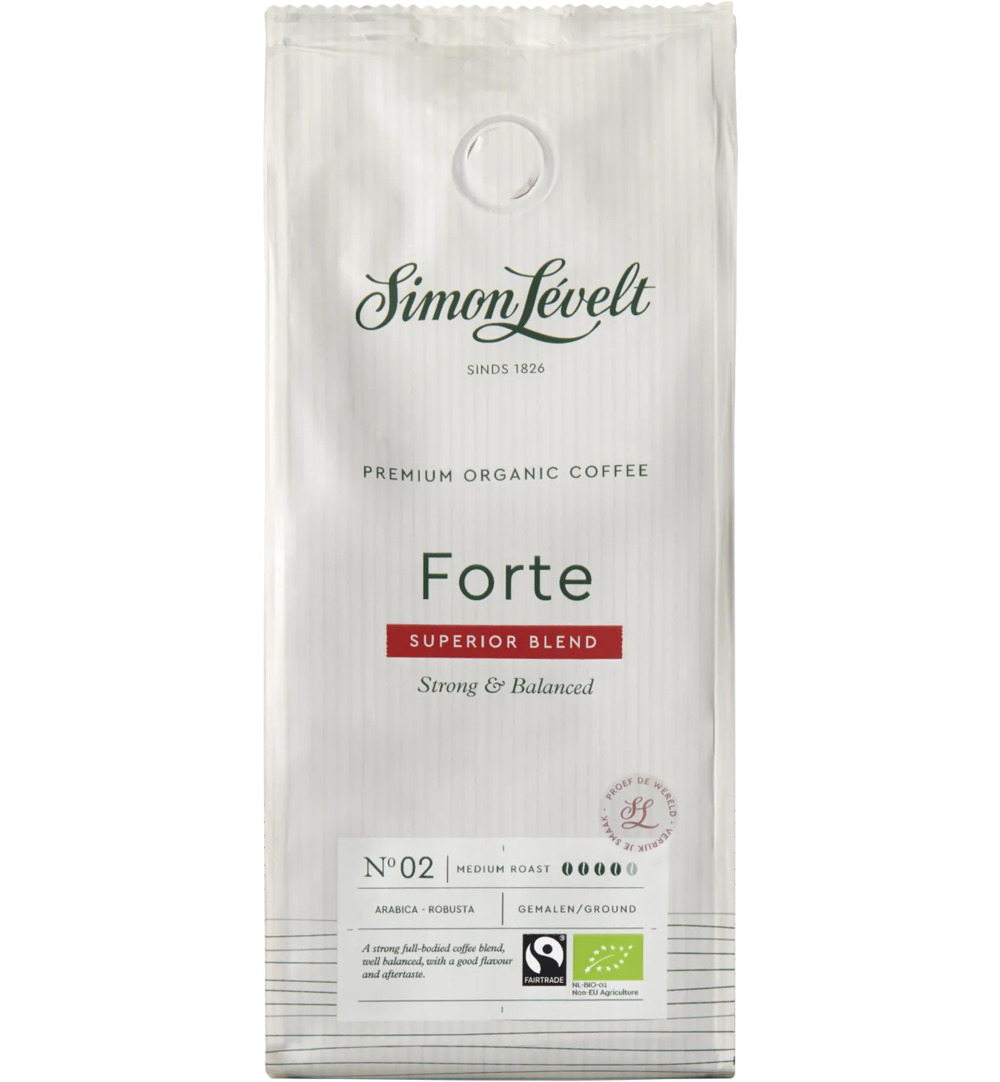 Simon Levelt Cafe forte superior blend bio (500 gr)