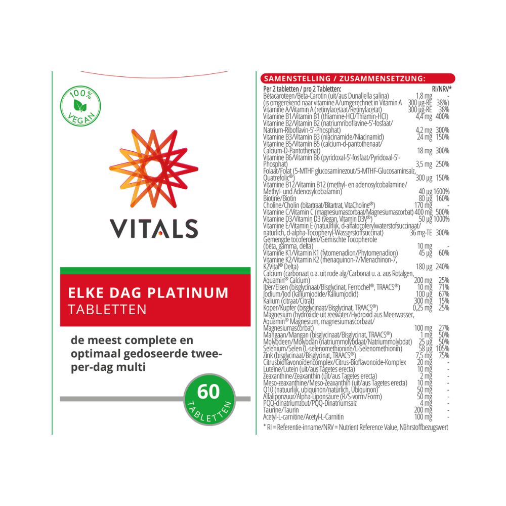 Vitals Elke Dag Platinum (60 tabletten) - image 3