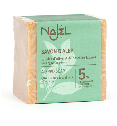 Najel Aleppo olijf zeep 5% laurier (190 gr)